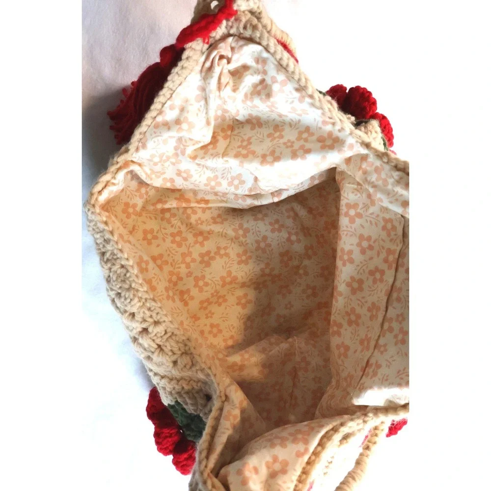 Handmade crochet hobo